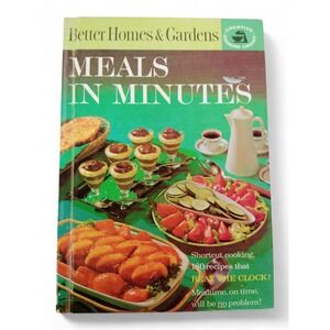Meals in Minutes Cookbook 1963 Hardcover Better Homes Gardens Retro-Core Recipes